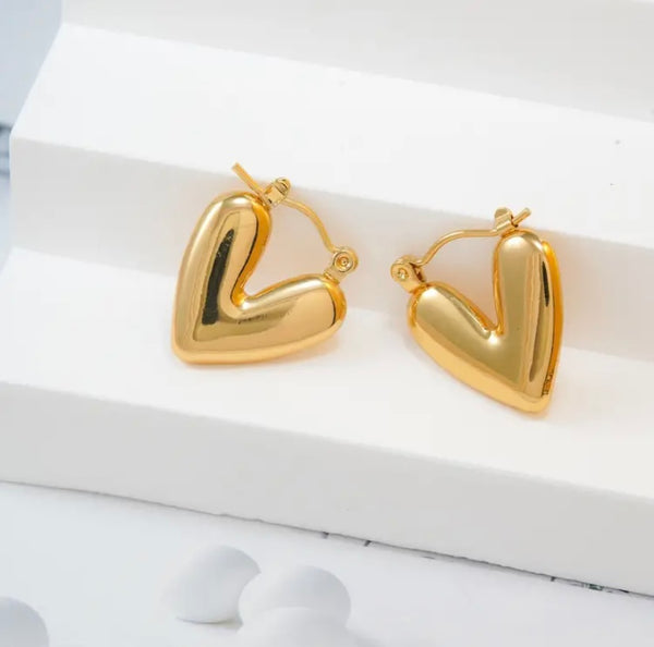 Hollow Heart Earrings