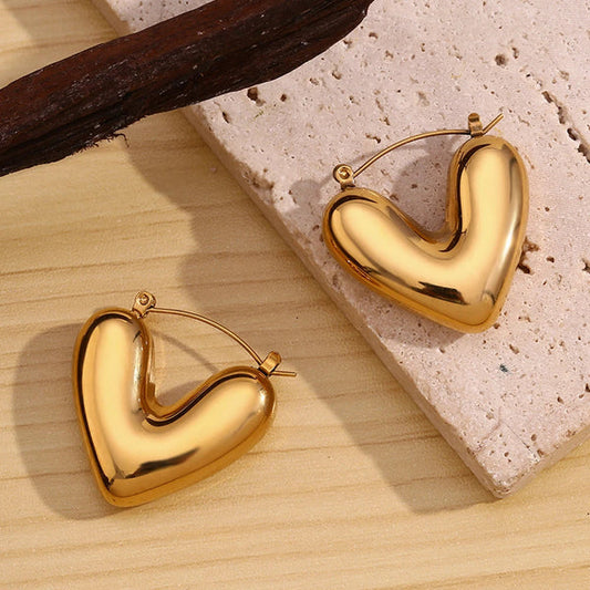 Hollow Heart Earrings