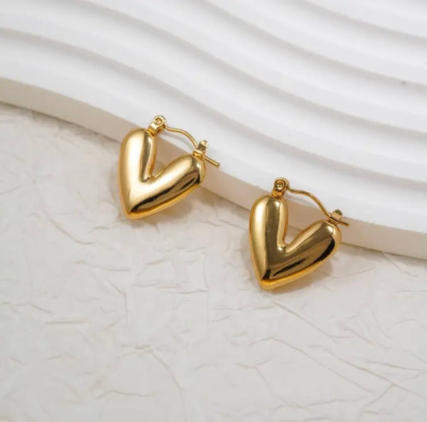 Hollow Heart Earrings