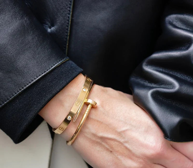 Cartier Nail And Love Bangle Stack