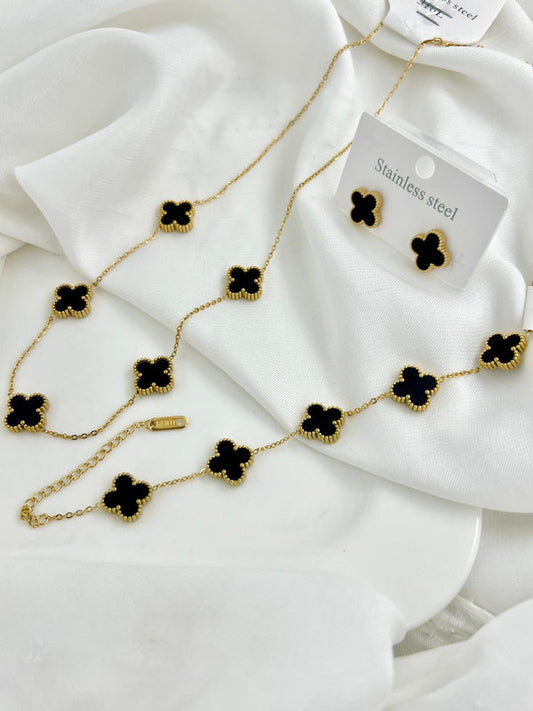 7 Leaf Clover Jewellery Set