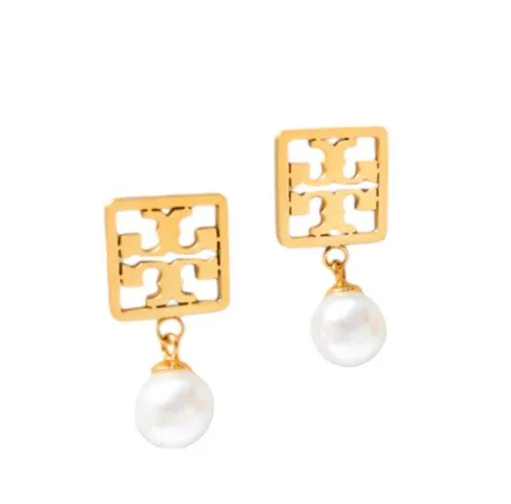 TY Pearl drop earrings